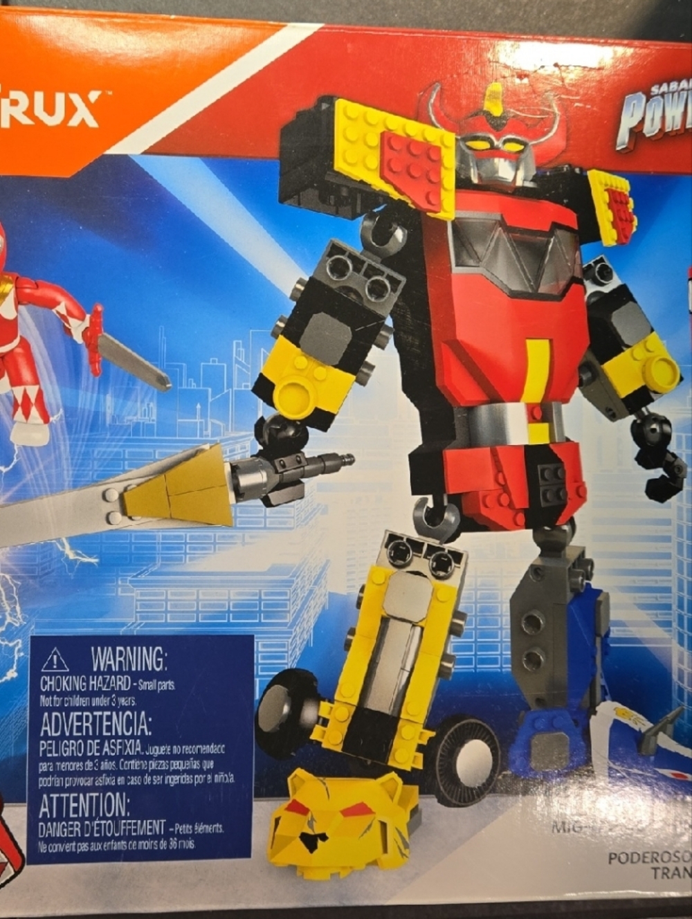 Used Power Rangers Mighty Morphin Megazord Set Mega Construx